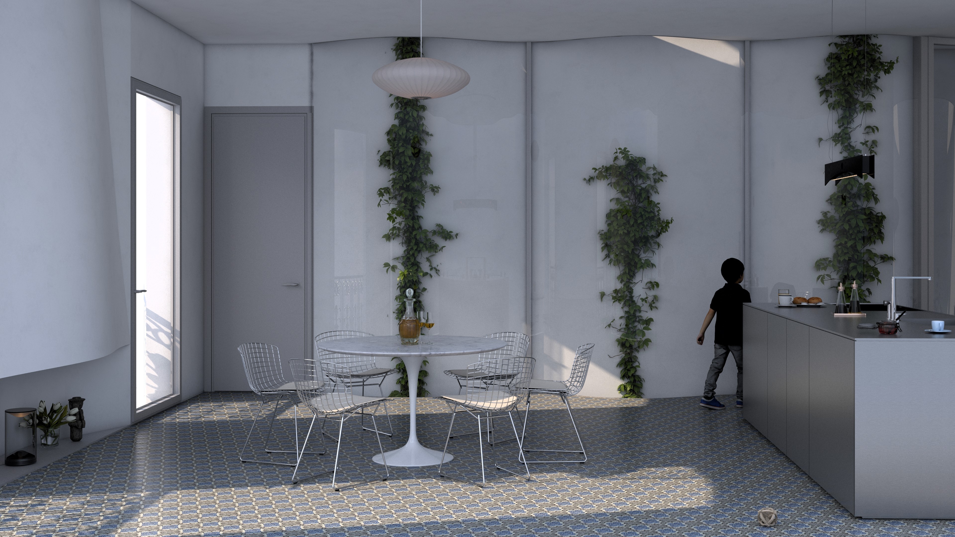 House in Lisbon image dinning room