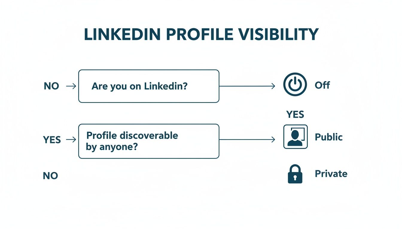 Infographic about linkedin open to work