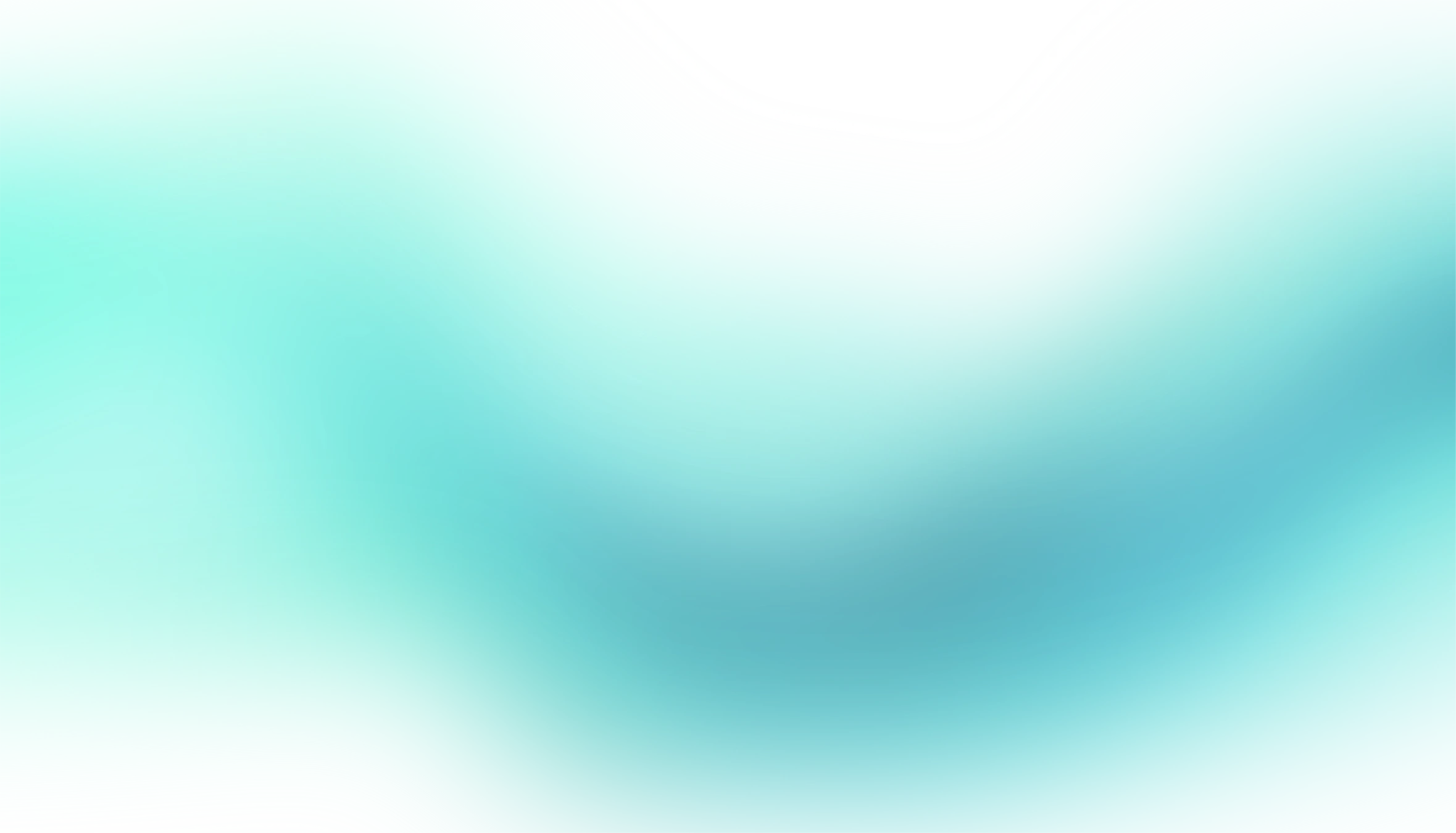Abstract design featuring soft gradients of teal and light blue hues.
