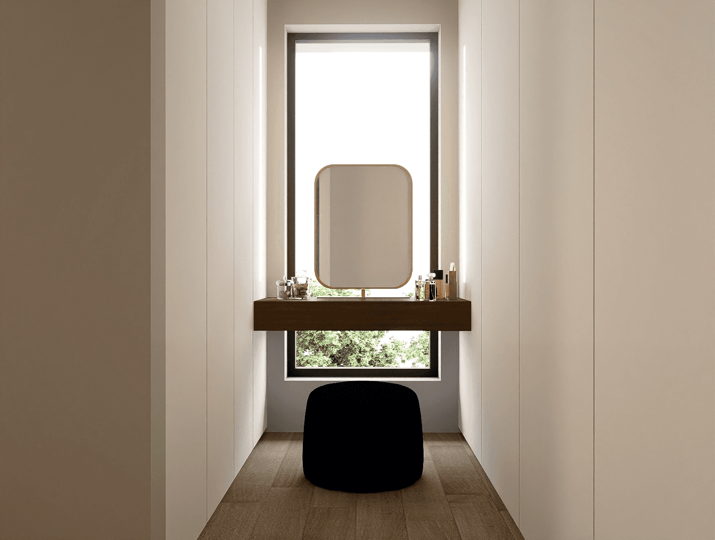 A beautifully proportioned interior. High-quality materials, considered light by topos interior design studio
