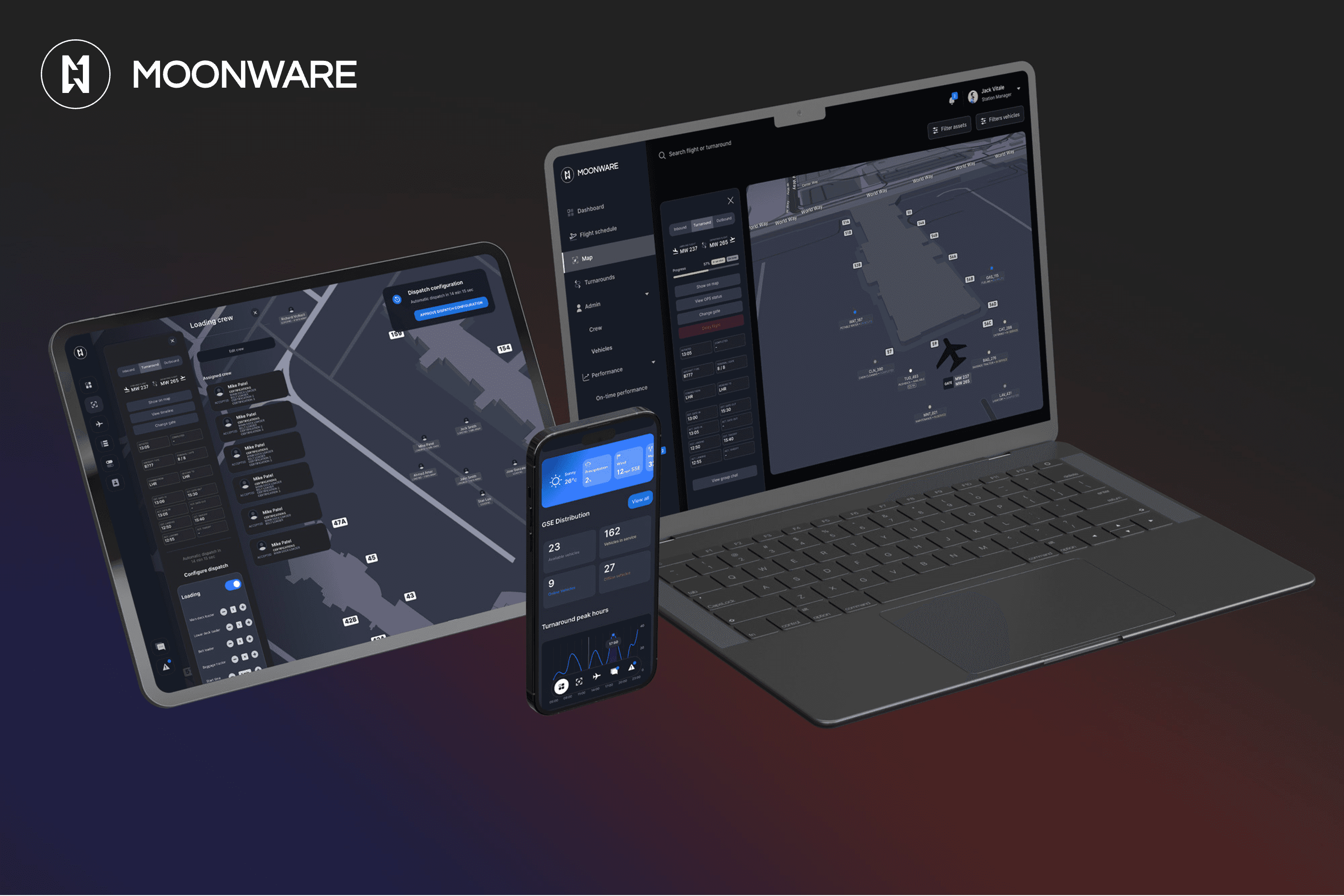 Moonware’s HALO Ground Traffic Control platform. Courtesy of Moonware.