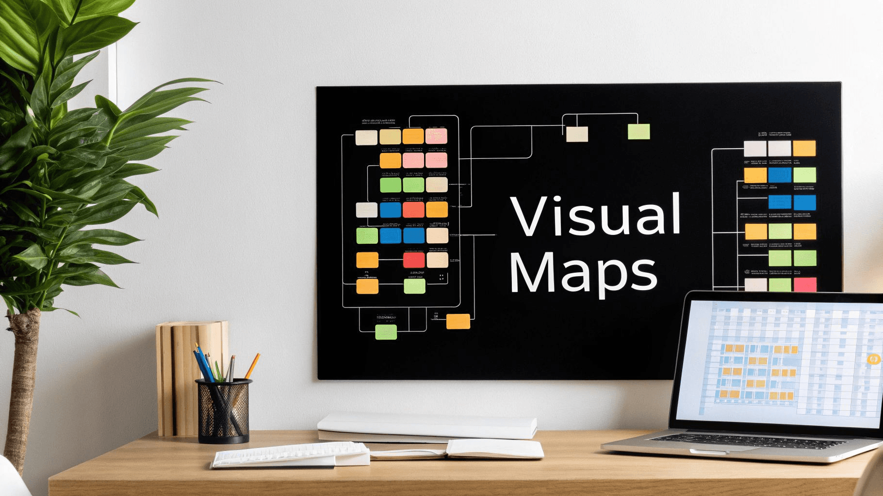 A picture of a visual mind map. 