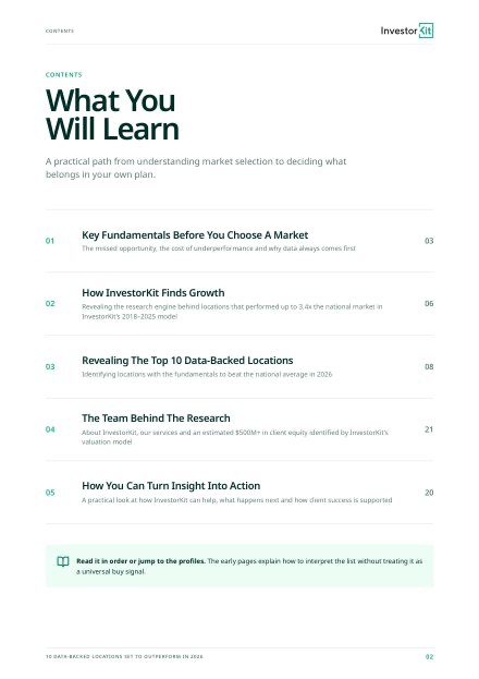 Report page
