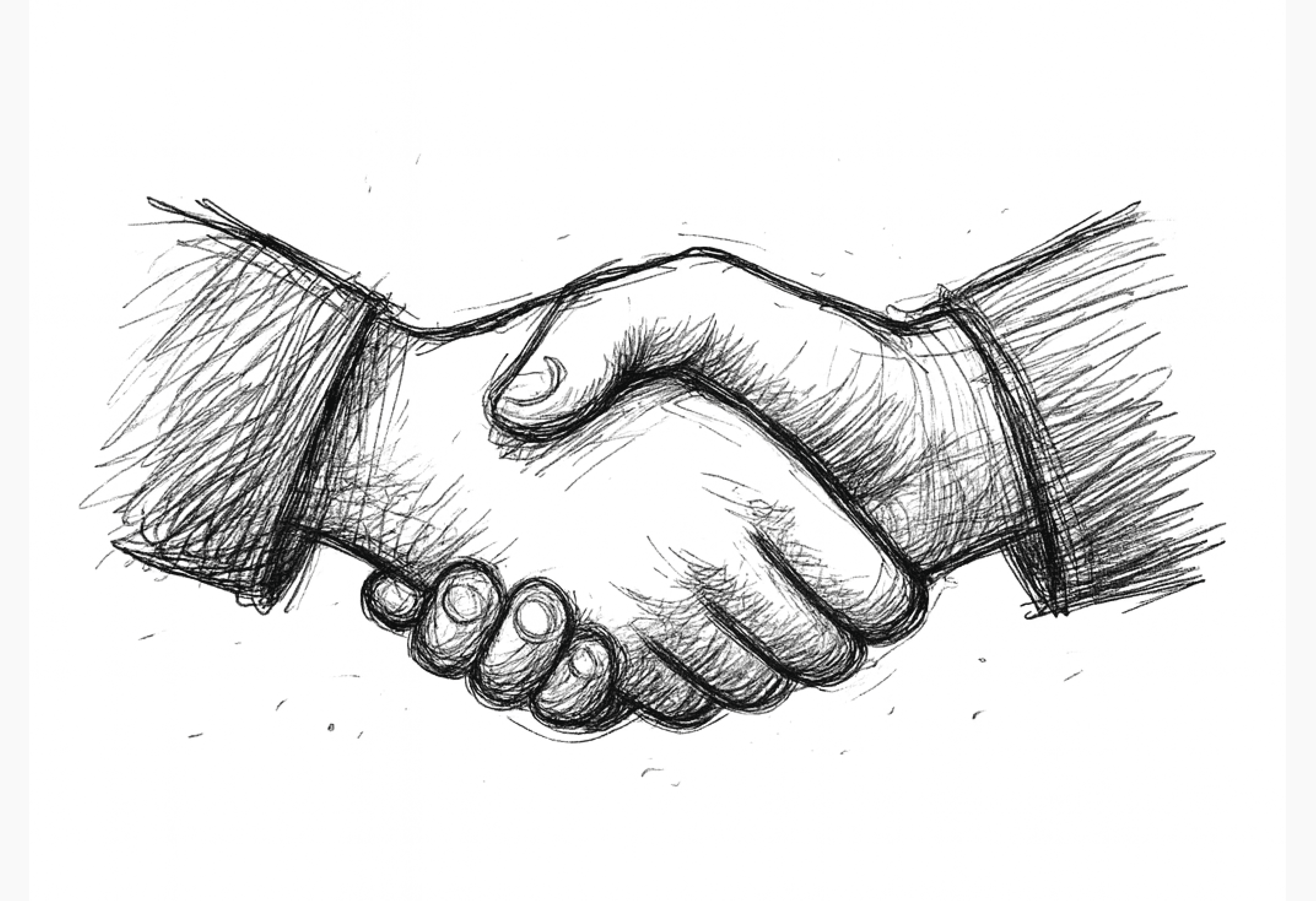 협력사와 원청사가 사이좋게 악수를 나누는 모습