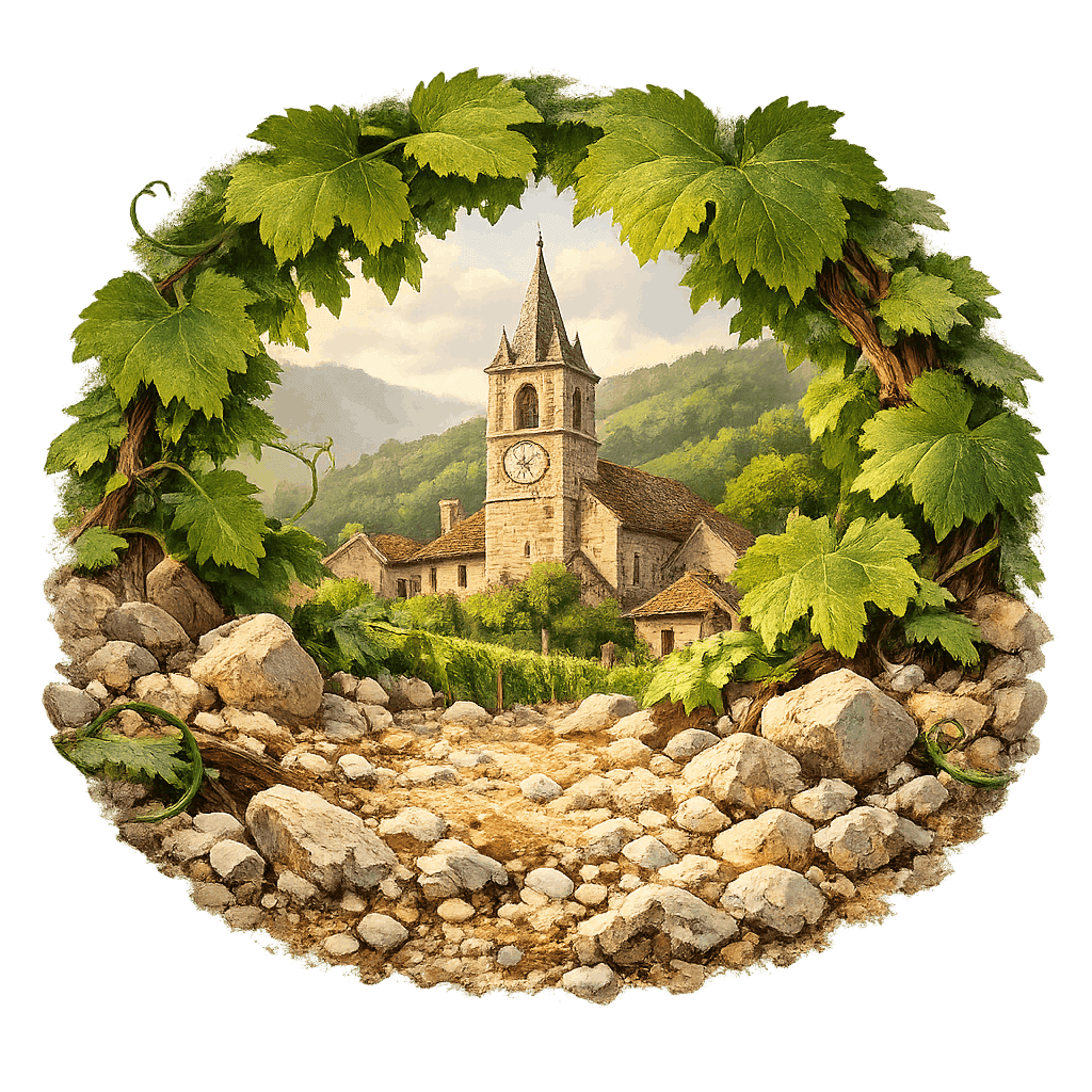 Detailed graphic of the Chambolle-Musigny wine region.