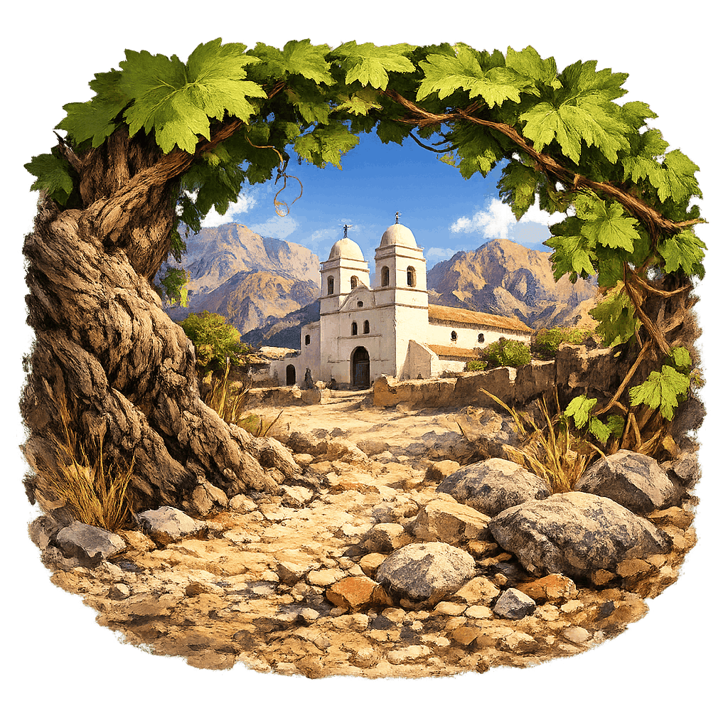 Detailed graphic of the Molinos wine region.