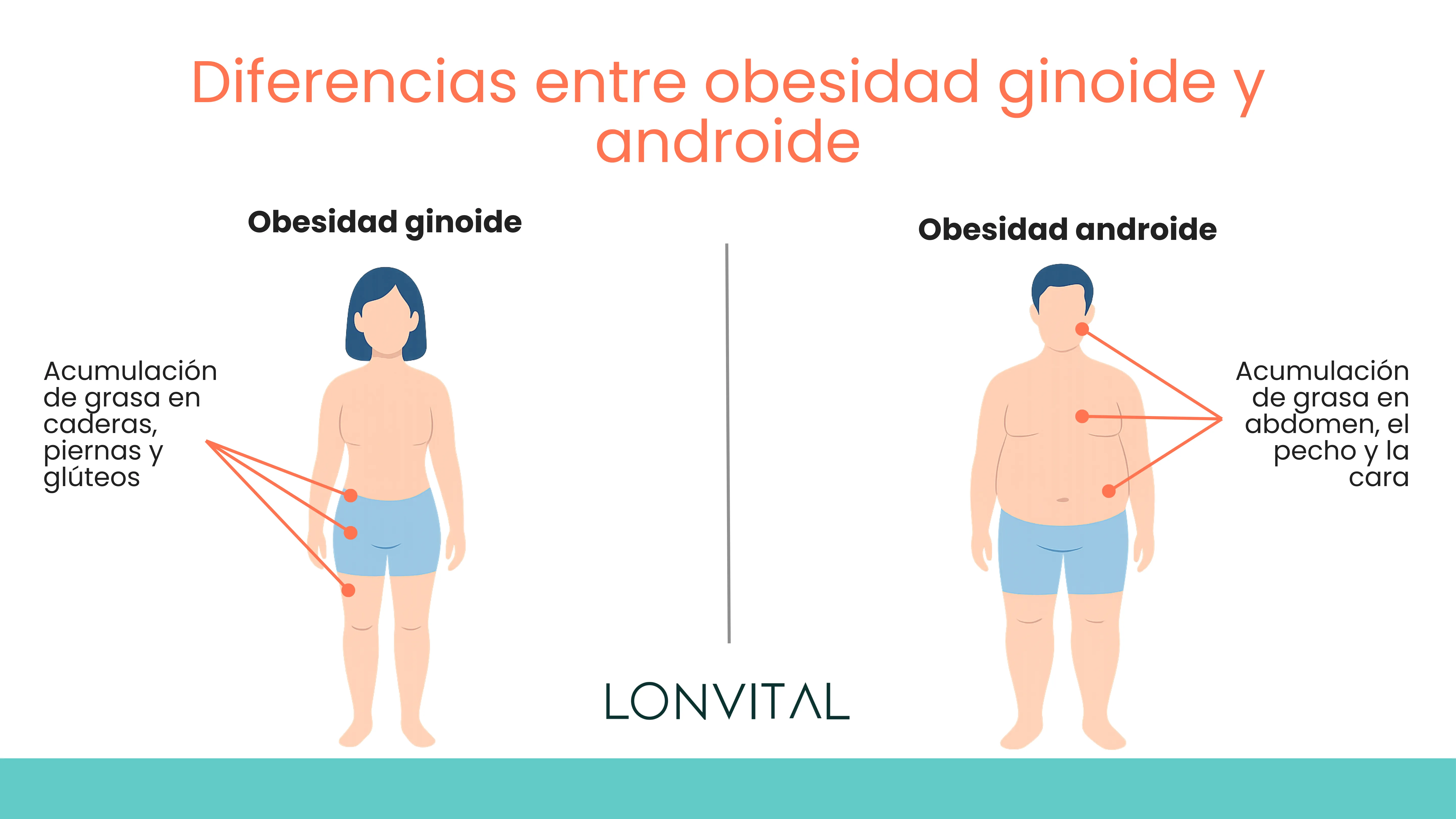 diferencias entre obesidad ginoide y androide
