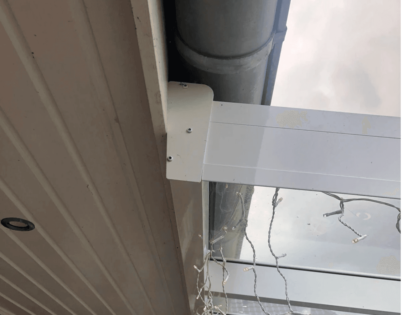 Terrassendach-Montage-Dachsparren-Unterschlag