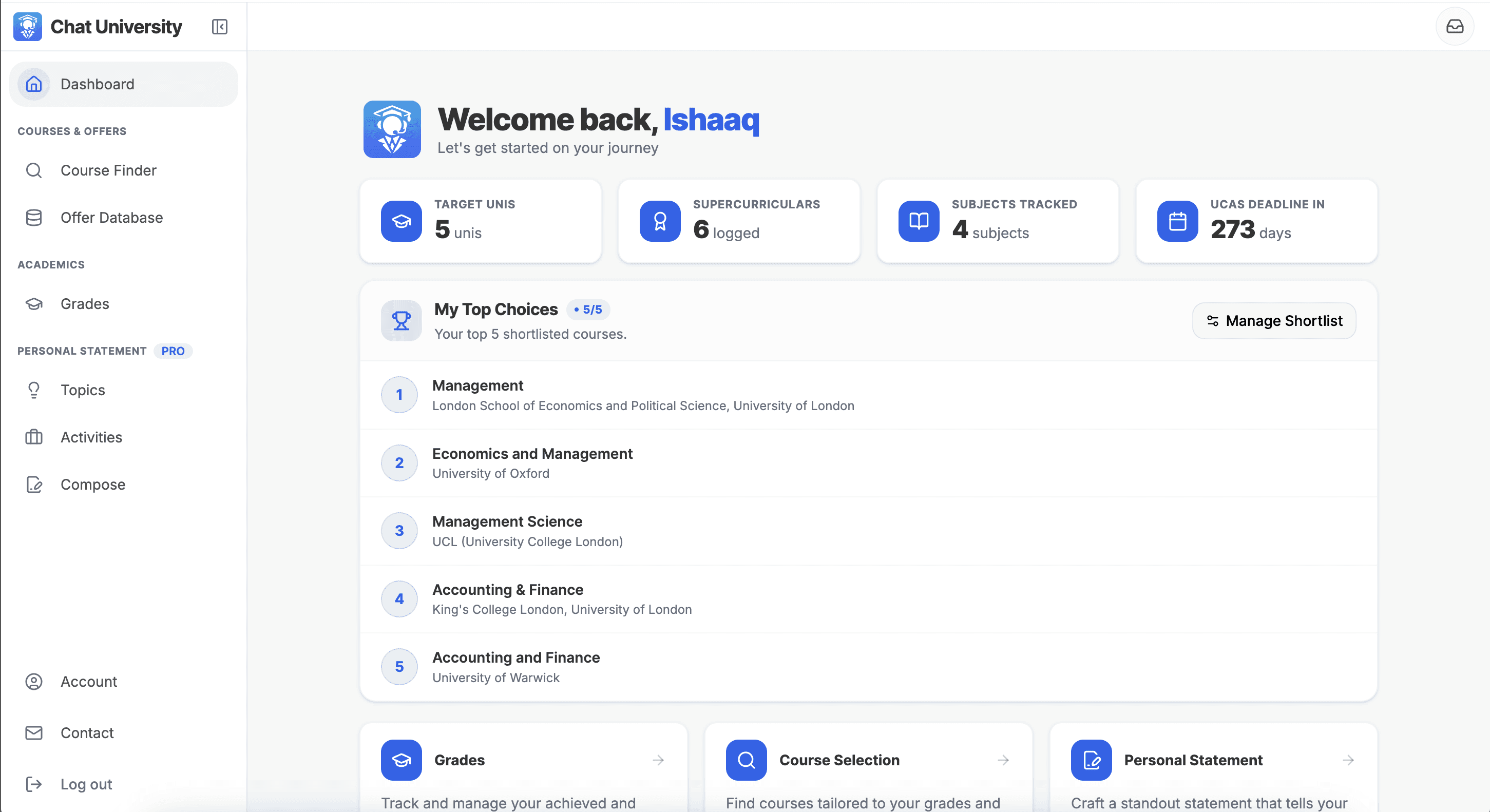 chat university app screenshot