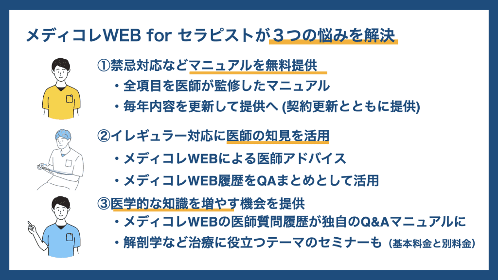 セラピストが抱える3つの悩みへのアプローチ