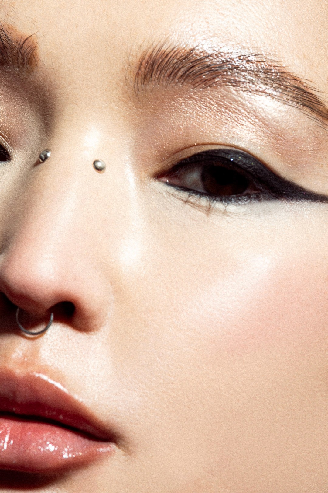 Girl wearing headphones