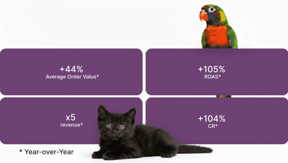 Picture with highlighted 5x revenue growth