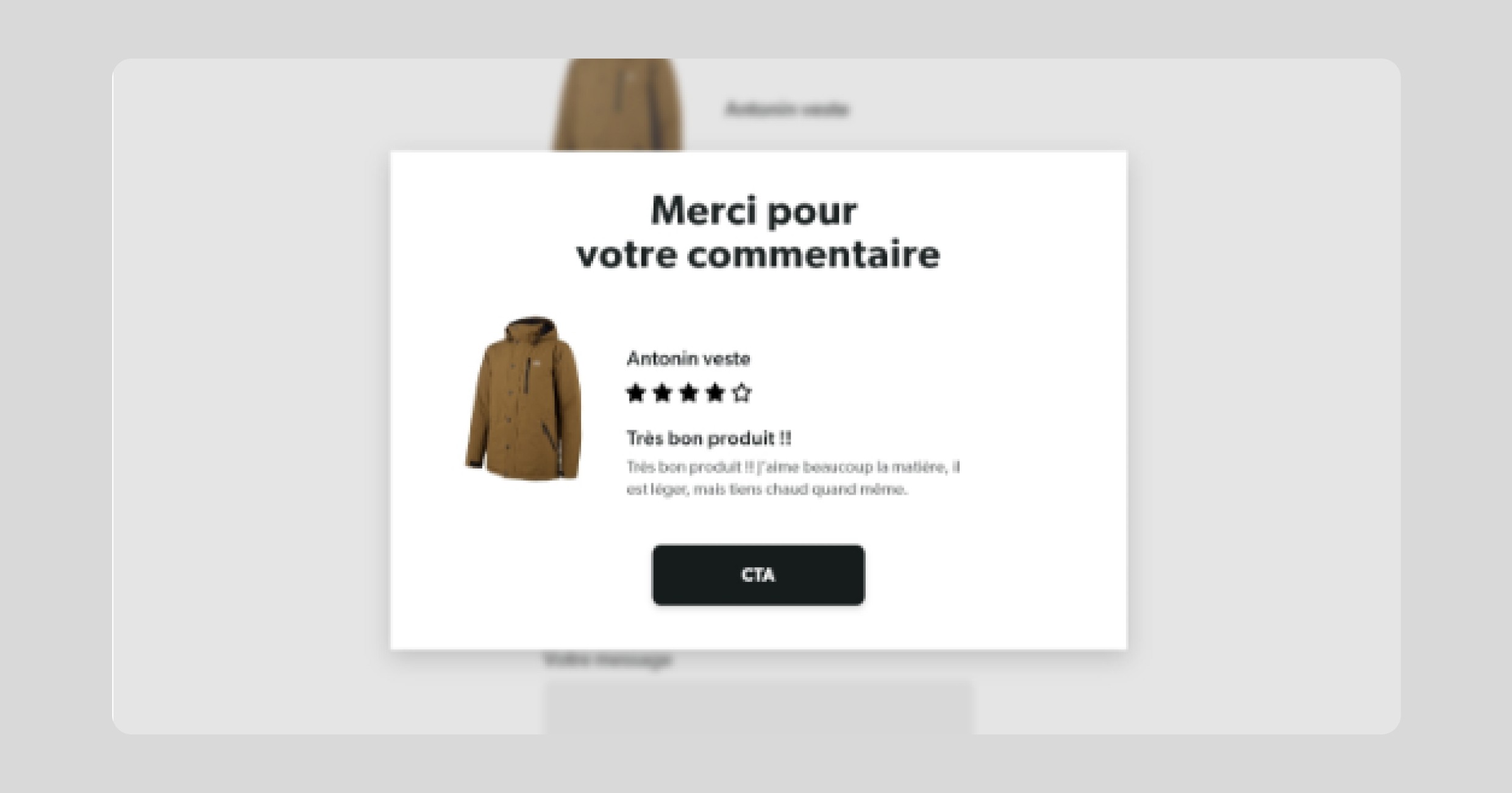 page de review d'un produit