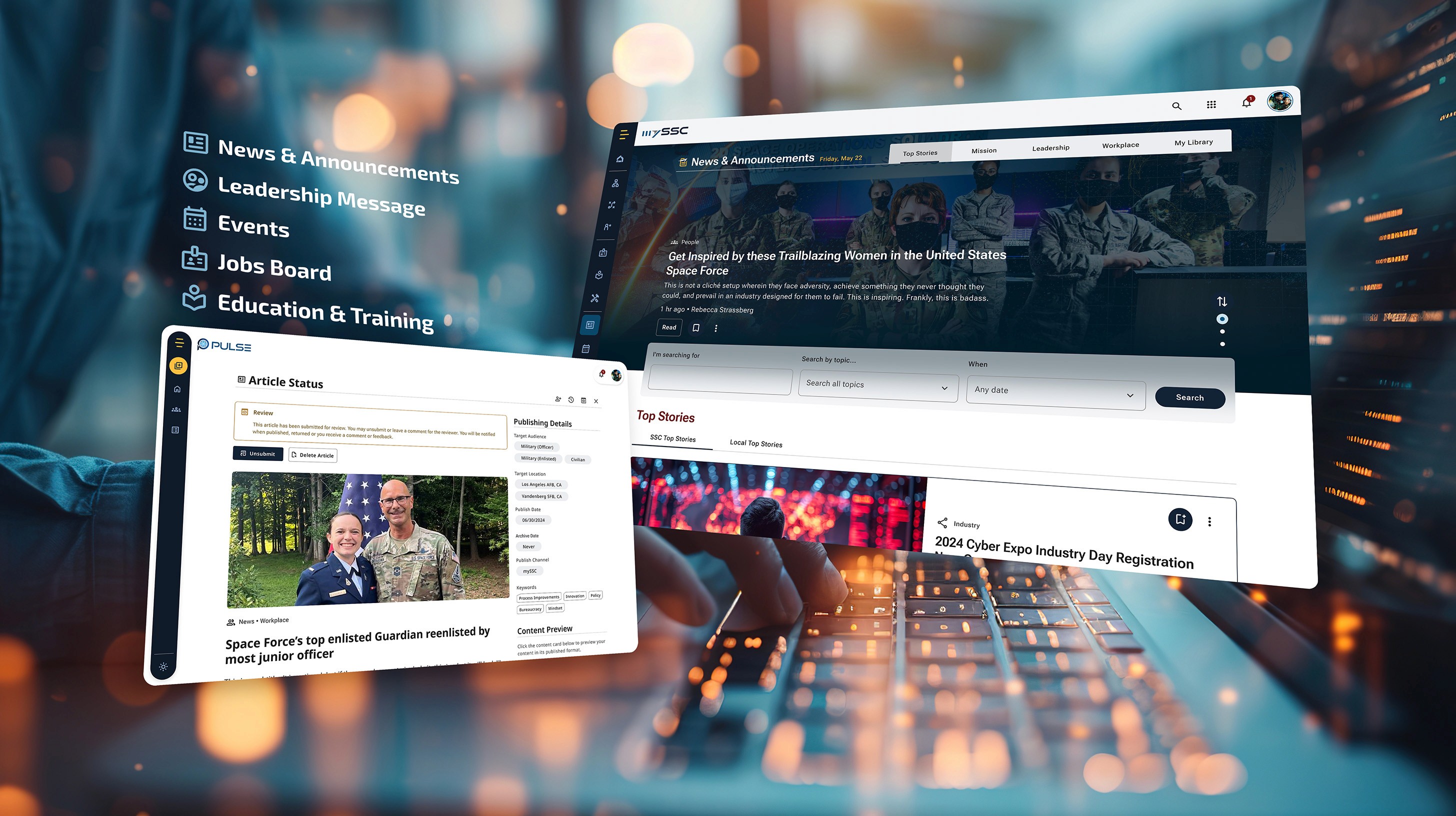We develop Pulse to power mySSC and empower content creation and delivery across SSC