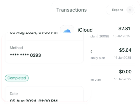 Expense tracking dashboard
