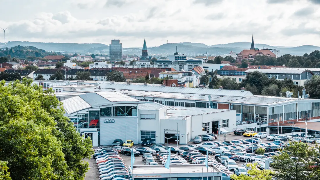 Autohaus der Rittersbacher Gruppe mit Photovoltaik