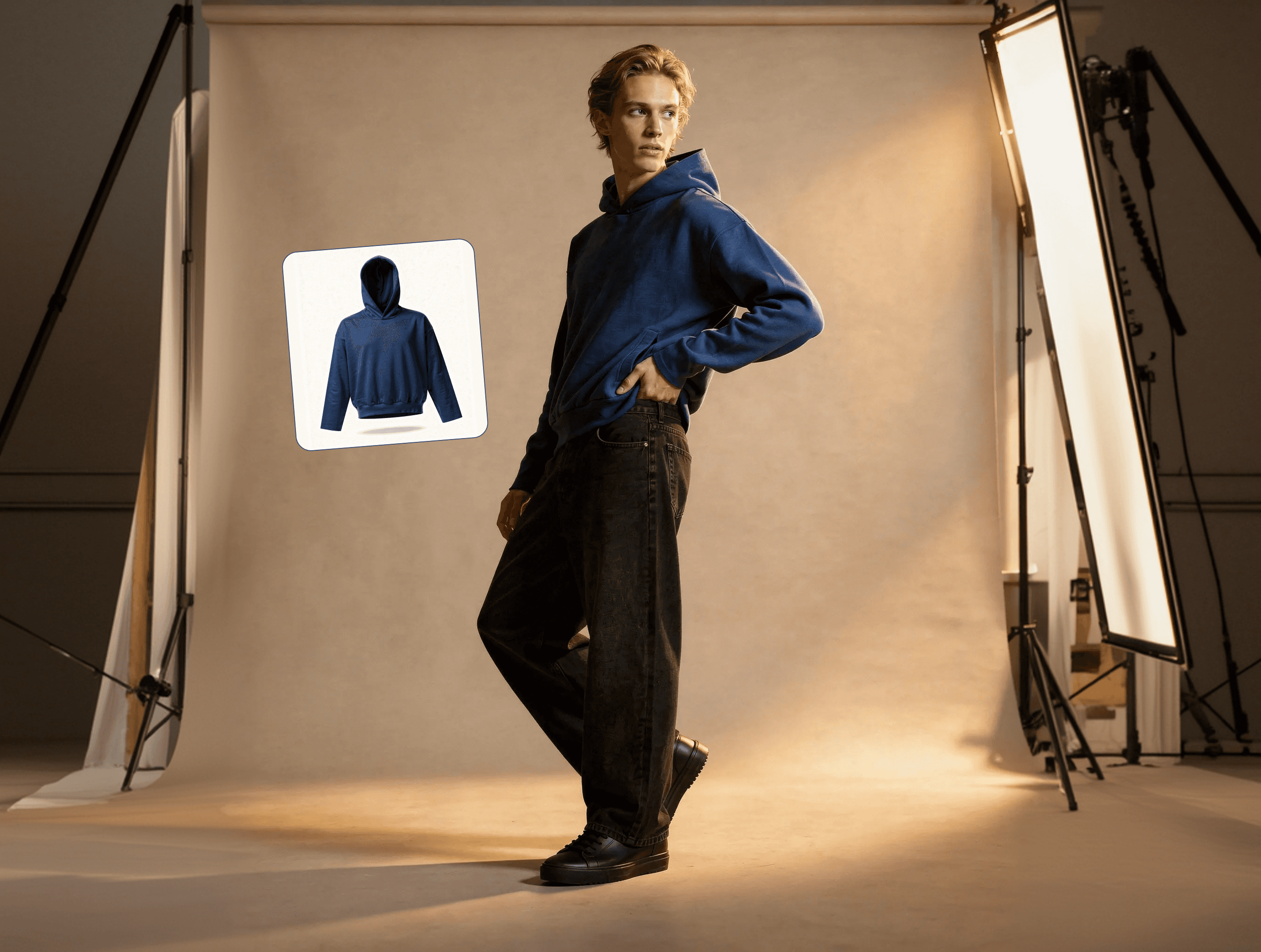 Modern skyscrapers reflected in water at dusk