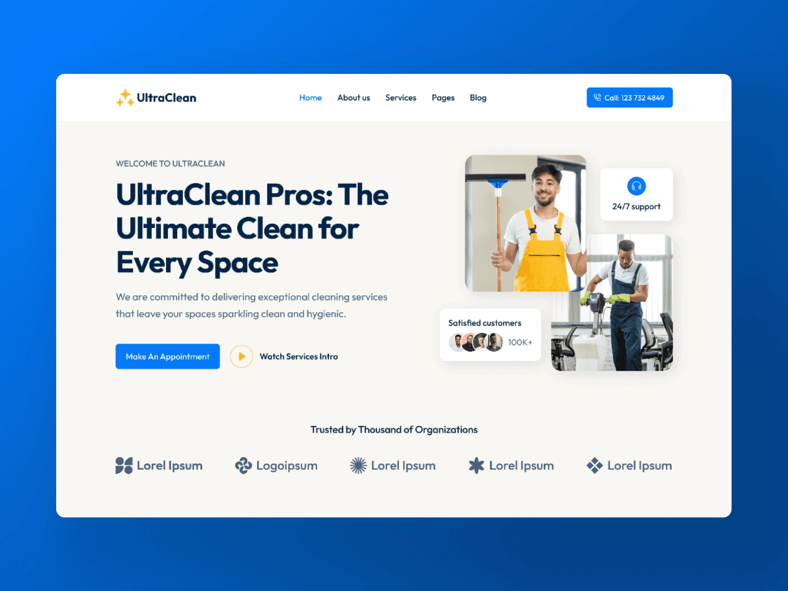 Top 12 Services Website Templates - UltraClean