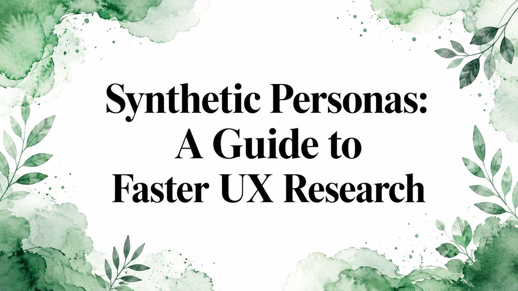 Synthetic Personas: A Guide to Faster UX Research