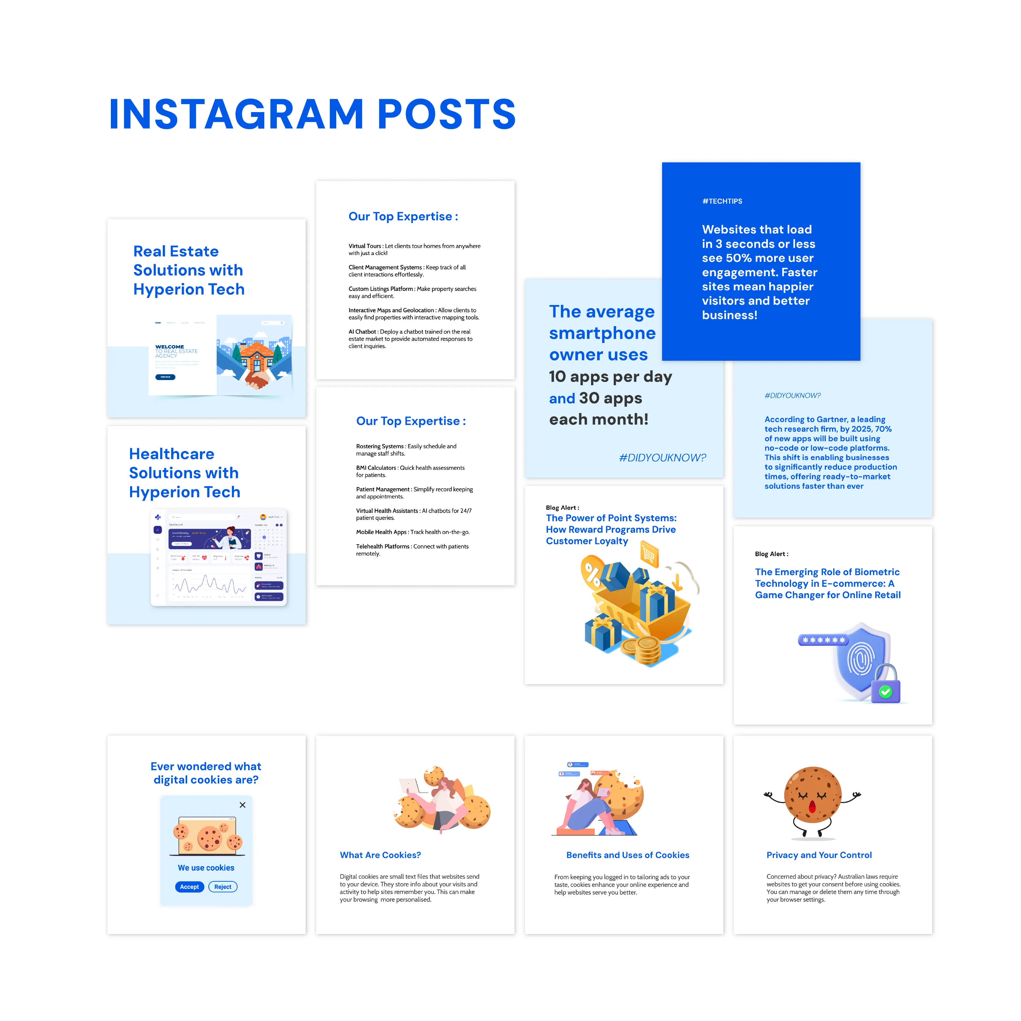 Instagram Post Design for Hyperion Tech