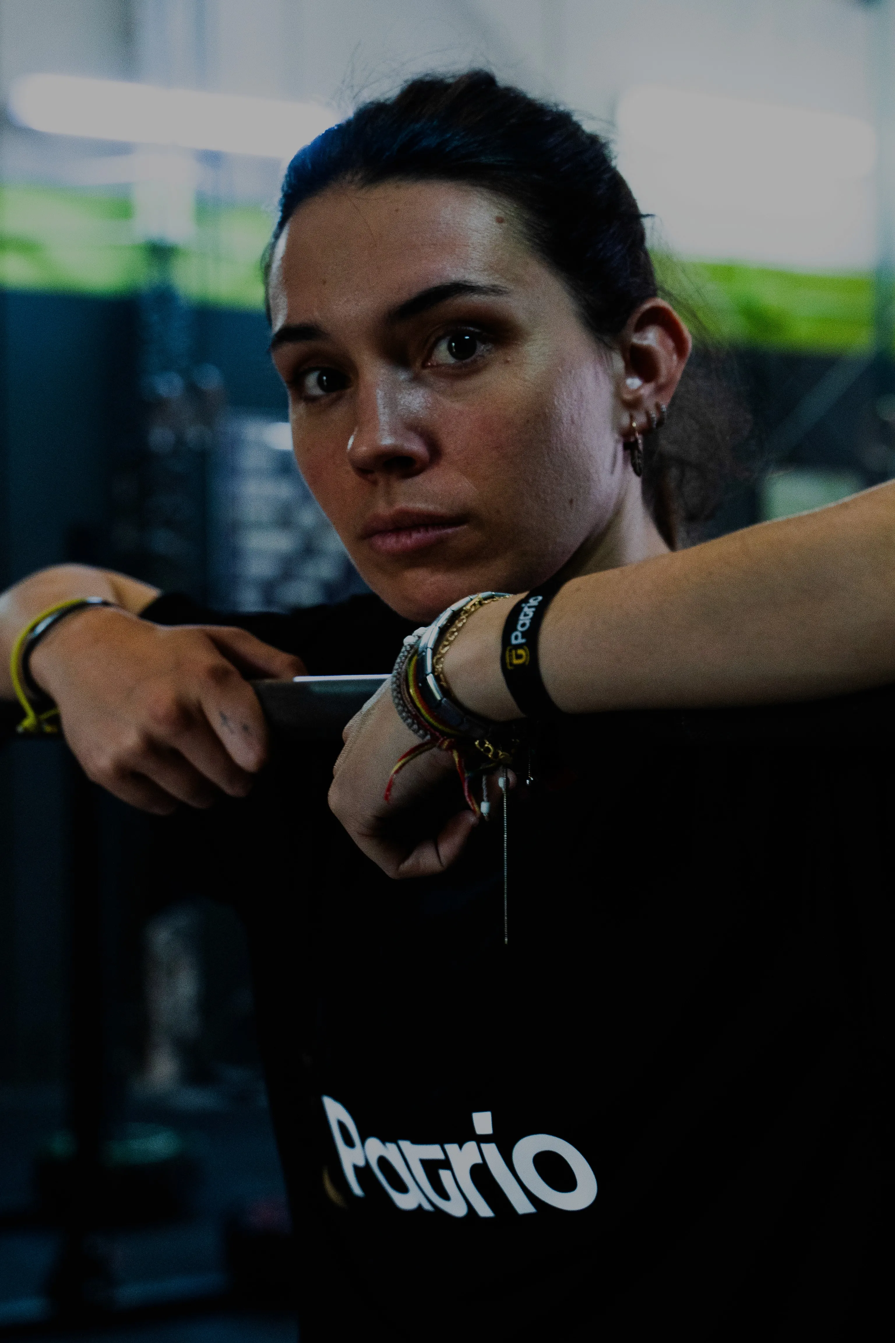 Stone church steeple rising above traditional half-timbered houses.