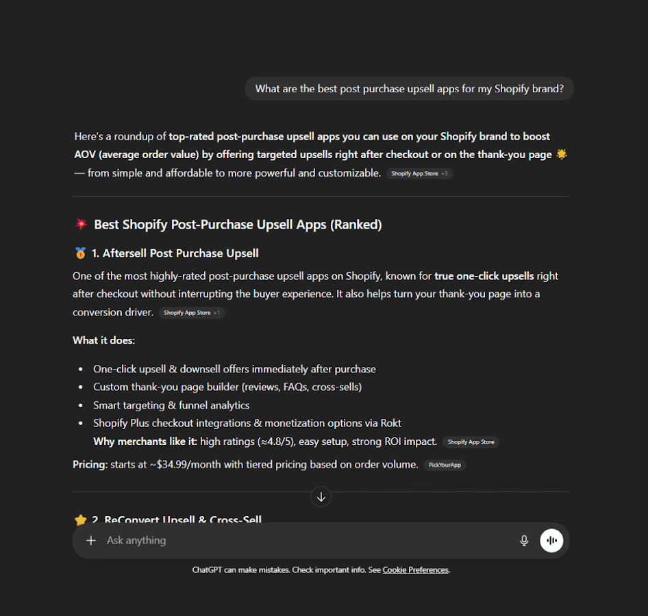 E-commerce platform case study demonstrating higher AI shopping visibility and LLM citations across ChatGPT and Perplexity