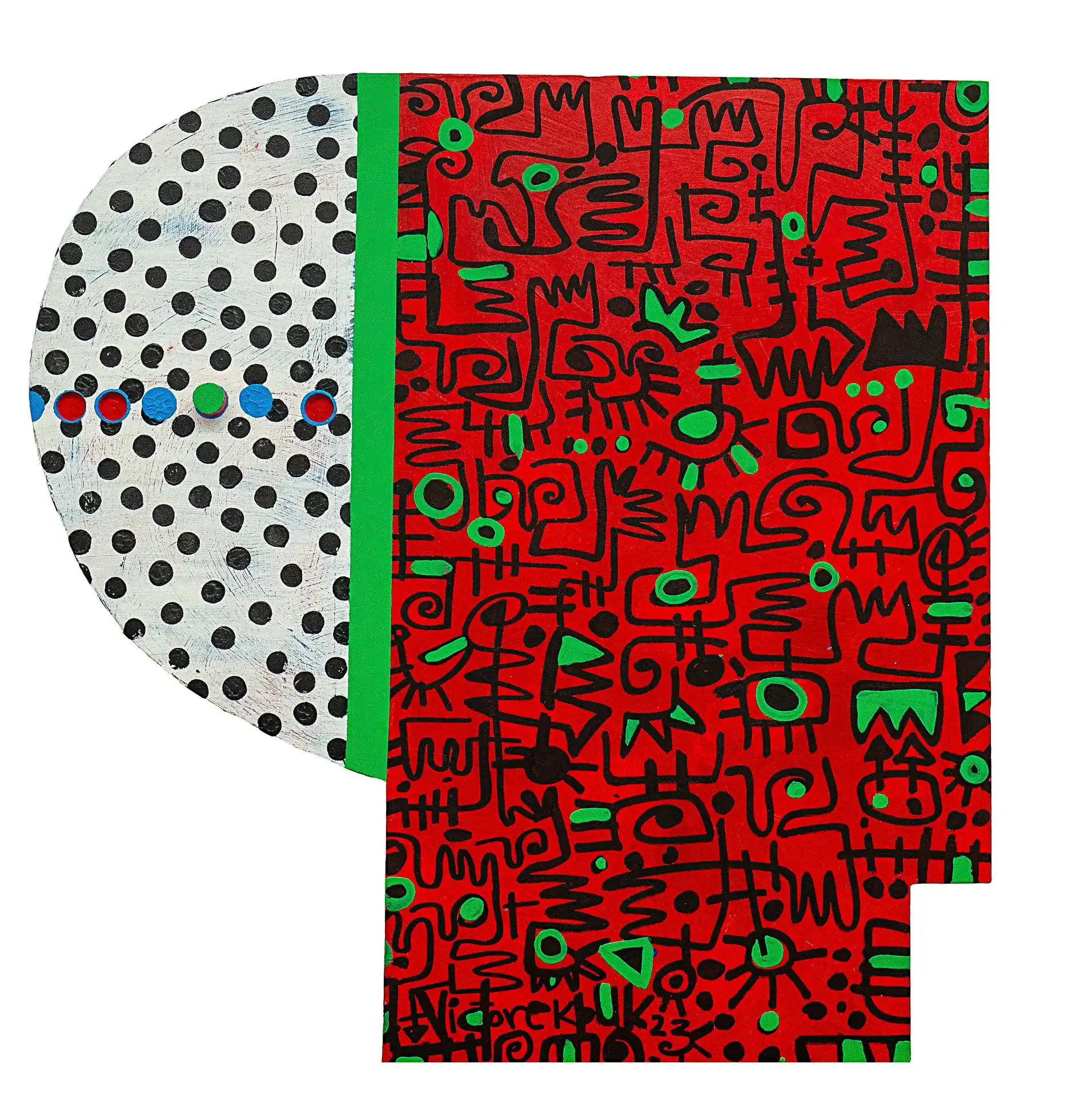 Head 13, 2023 Acrylic on wood 115 cm x 120 cm