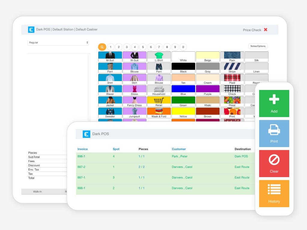 Enlite’s user-friendly interface viewed from a tablet