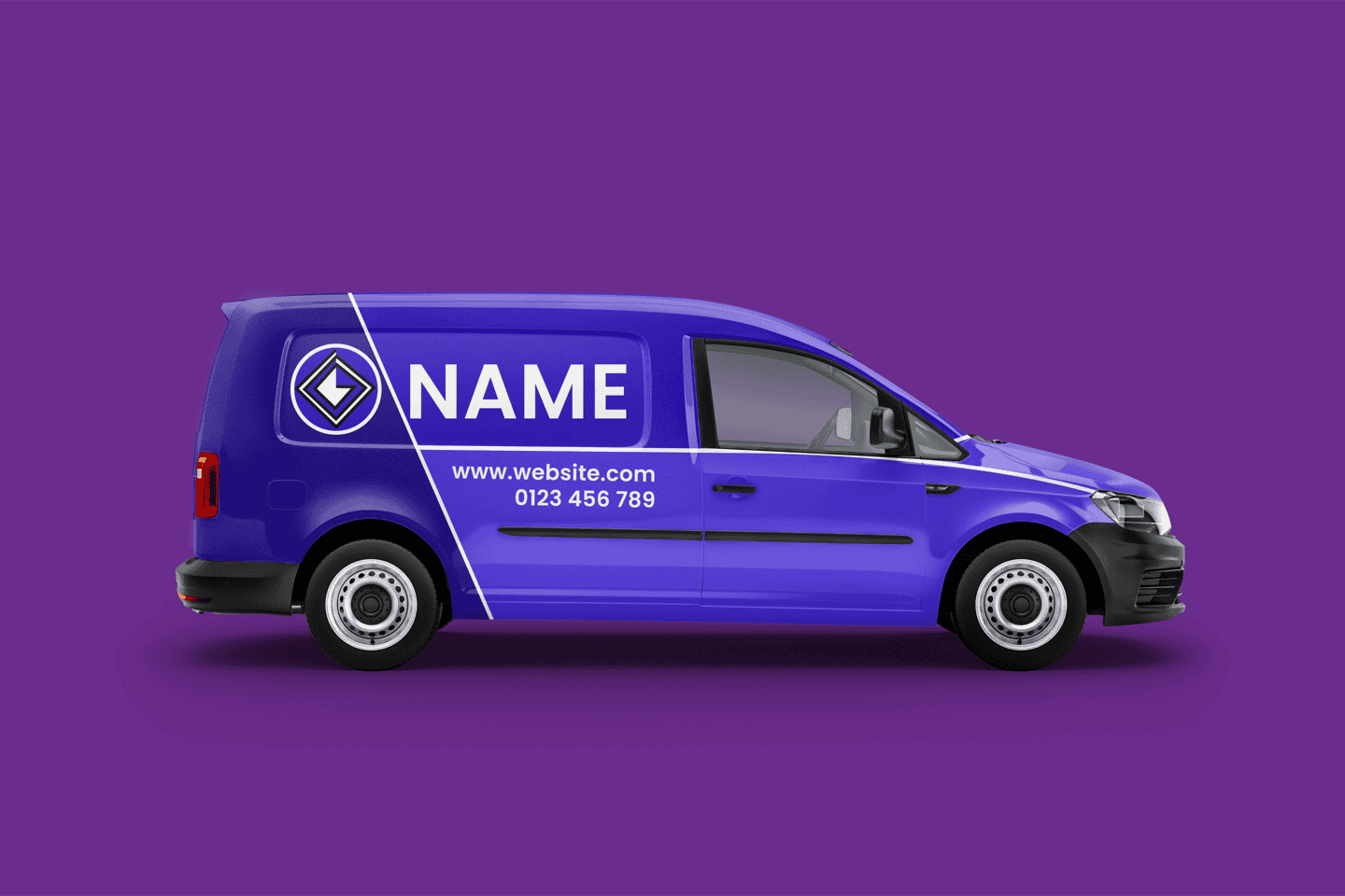 small van illustration - full wrap