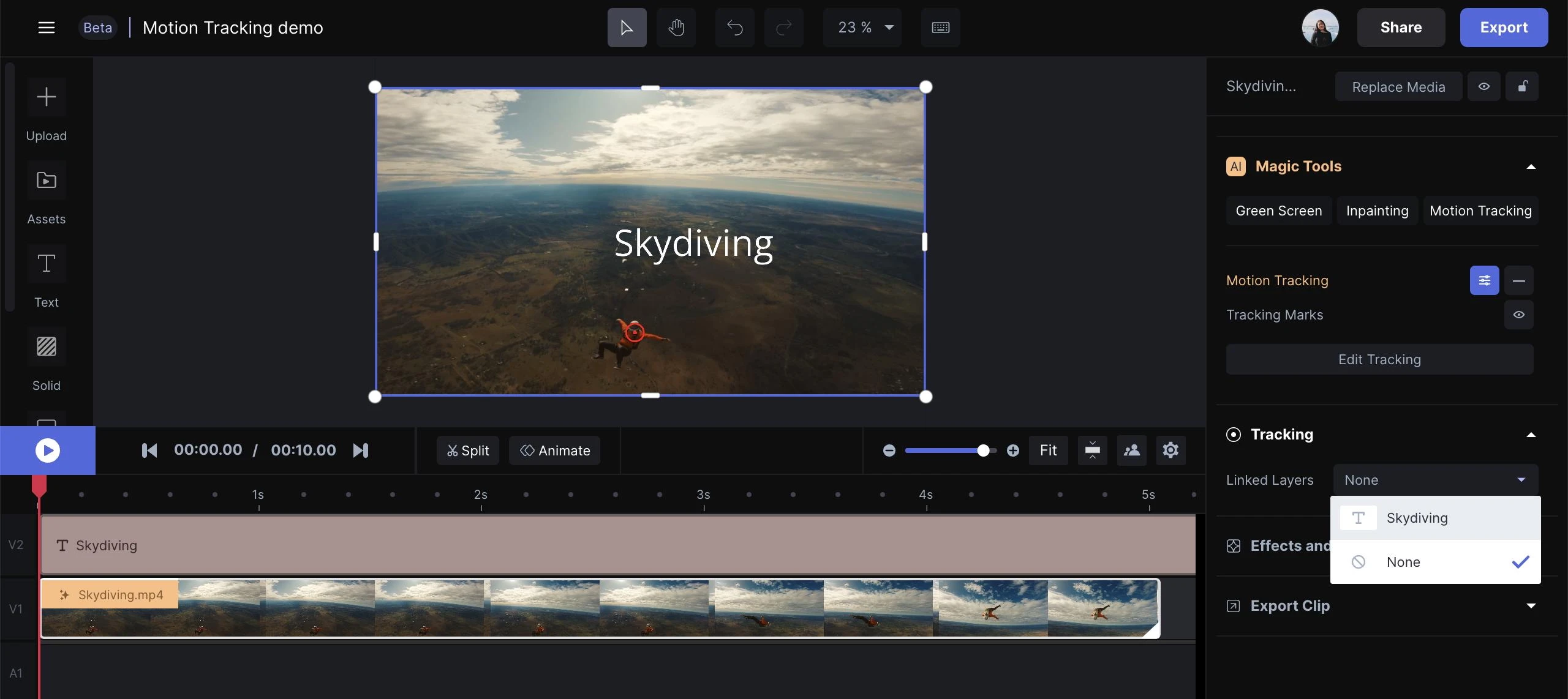 RunwayML Mehrspur-Timeline-Editor