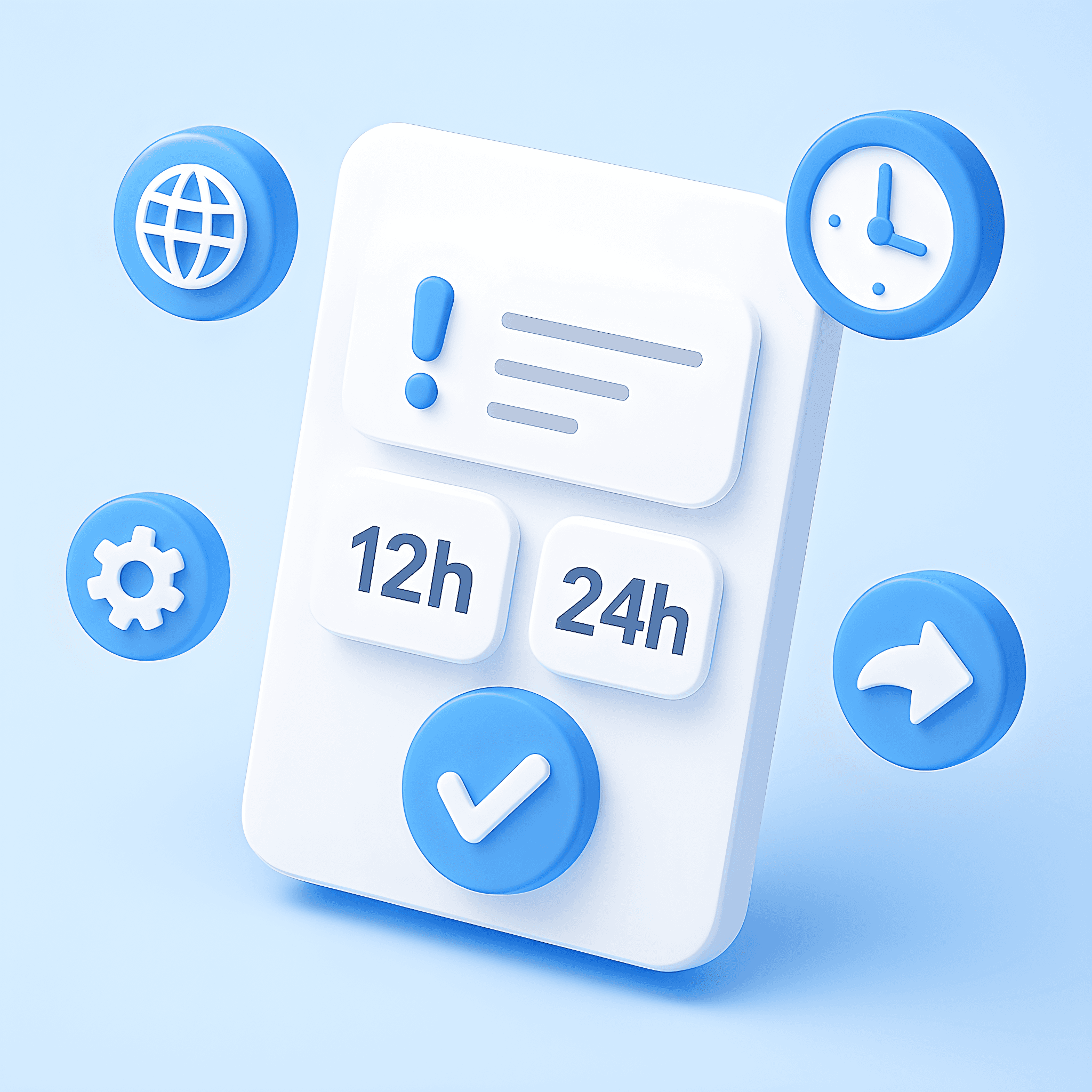 3D illustration of a document labeled “Creative” with four floating buttons showing sub-styles: Literary, Narrative, Poetic, and General. A checkmark badge is shown at the bottom left.