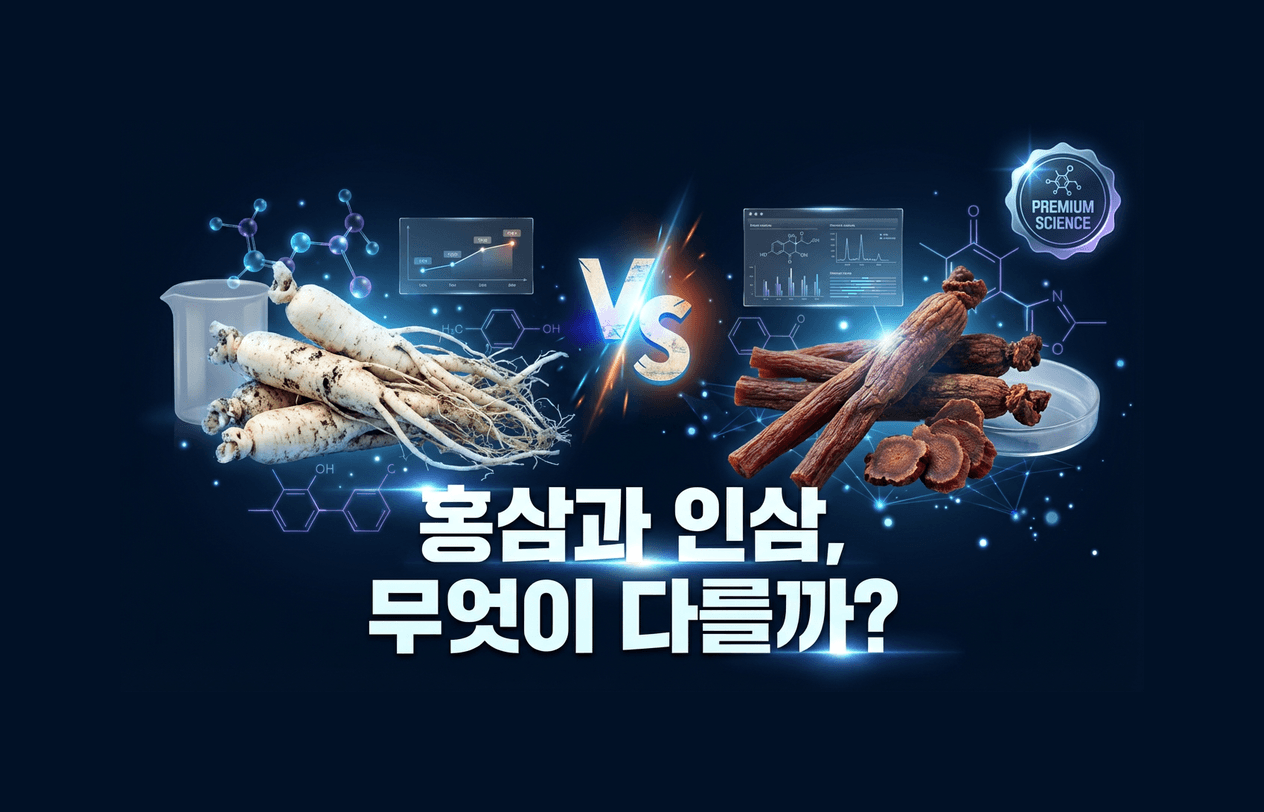 홍삼과 인삼 무엇이 다를까?