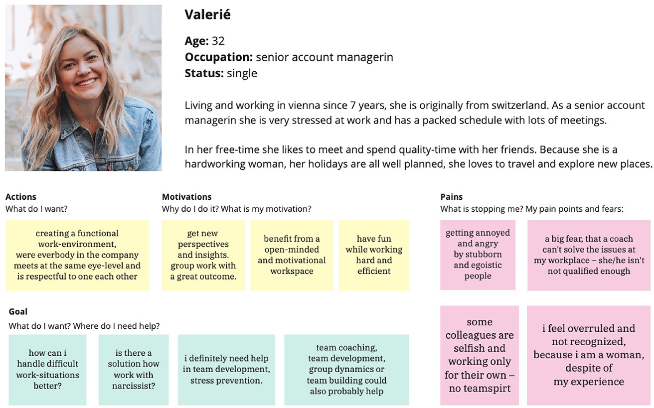 User Persona Valerie