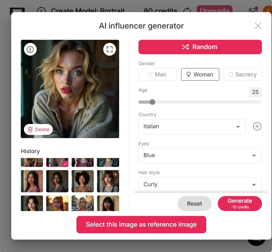 create AI sexy model