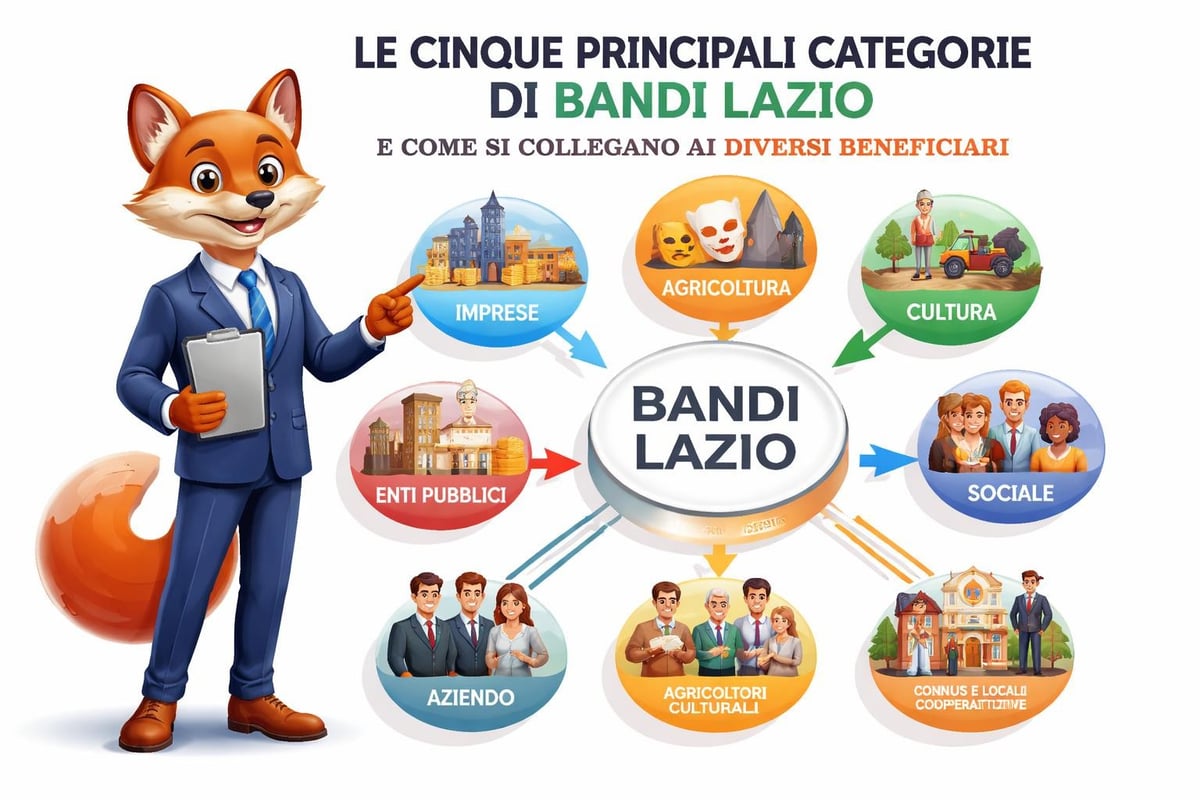 Struttura categorie bandi Lazio