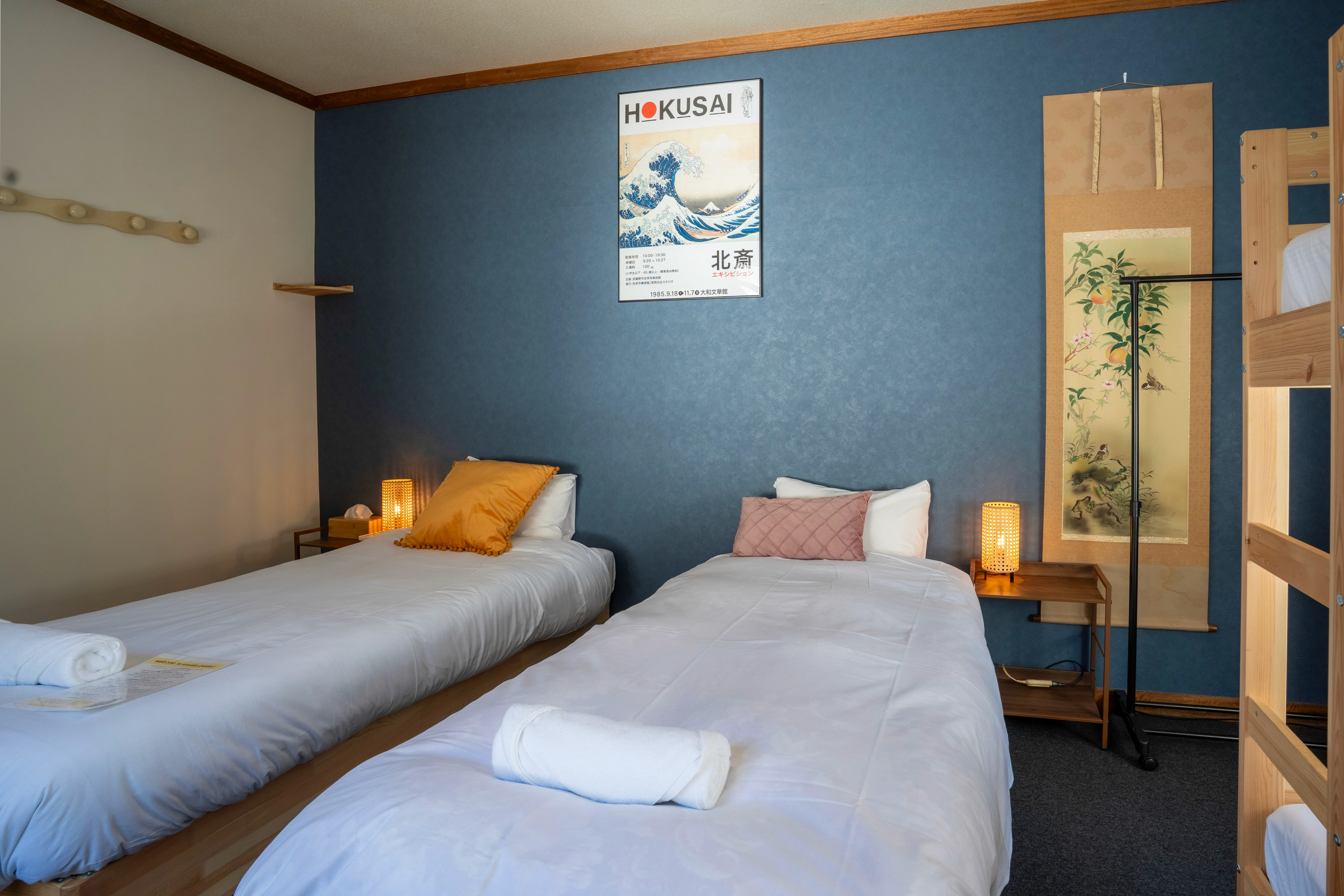 Quad room interior at Sneaky Peaks, Hakuba