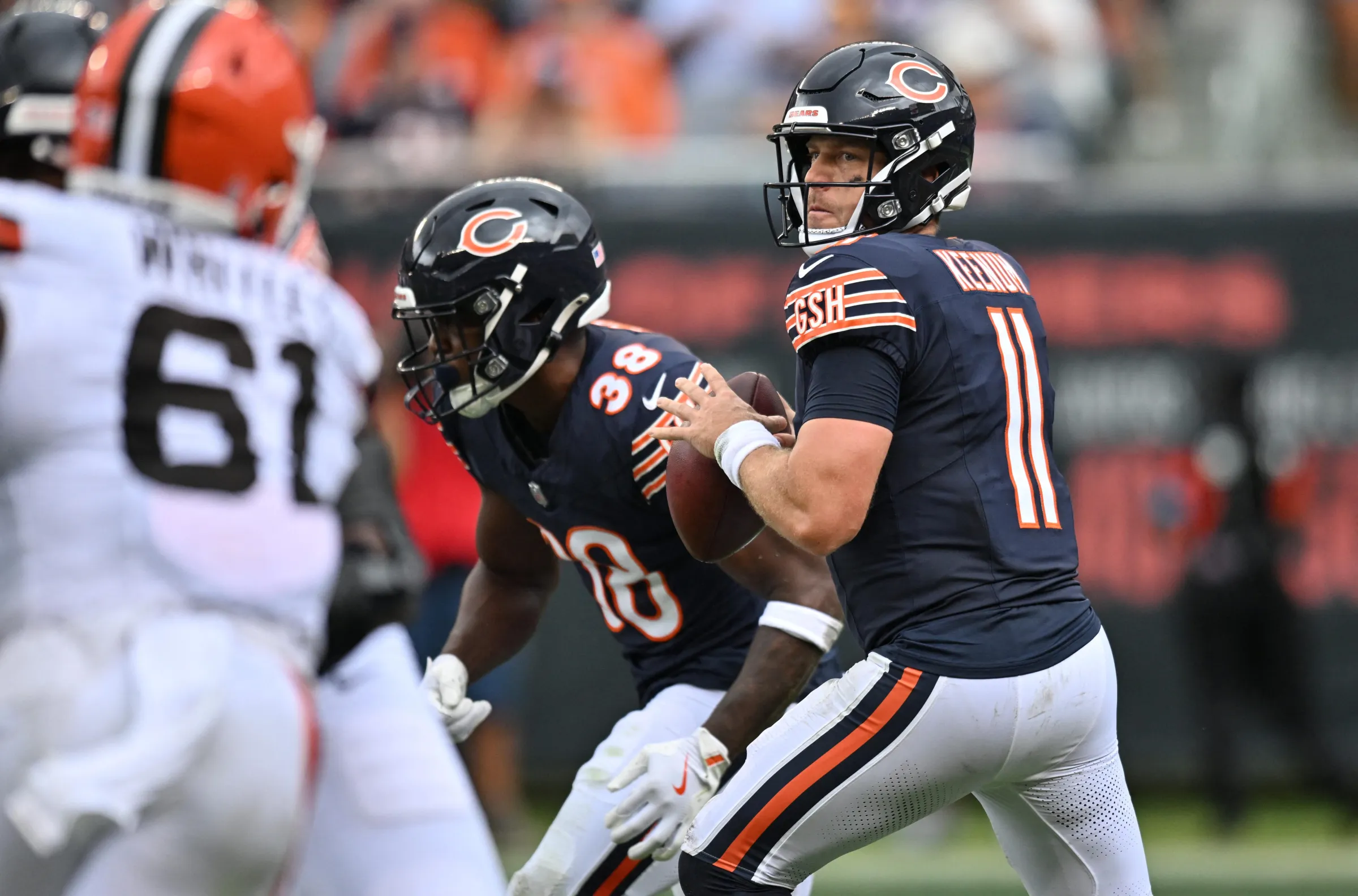 Live football action during a major sporting event