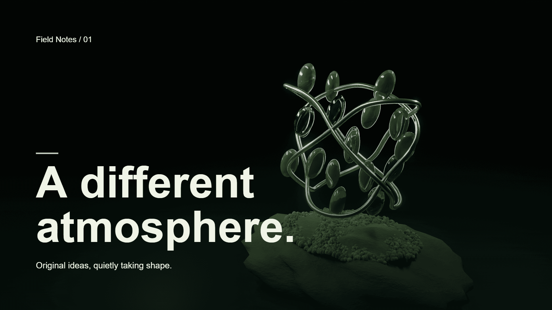 A landscape title card exported from the included editor, with original Spore Orbit artwork and editable typography.