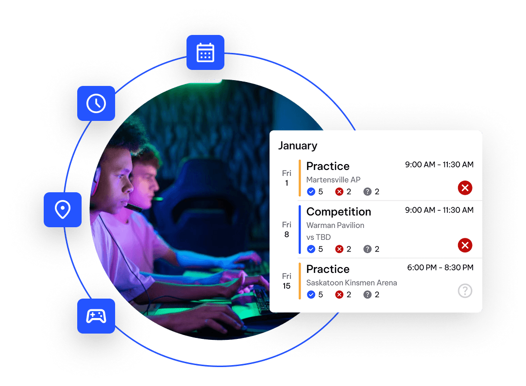 Esport Scheduling Screenshot