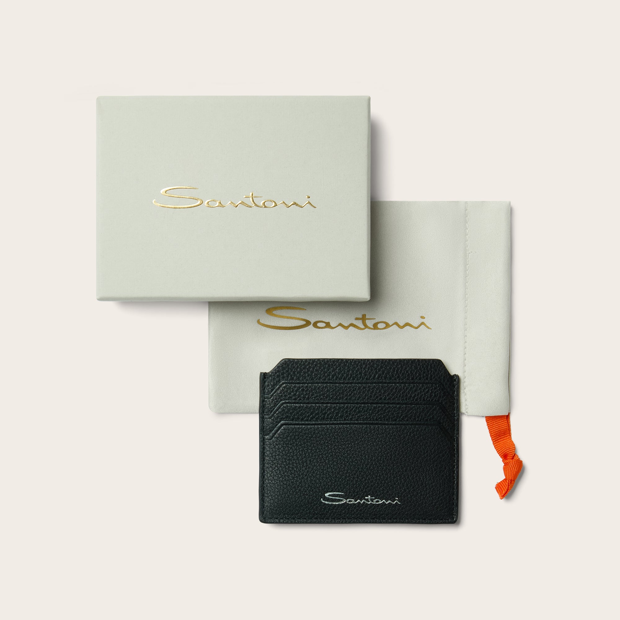 Tumbled Leather Credit Card Holder - Mandelli UK