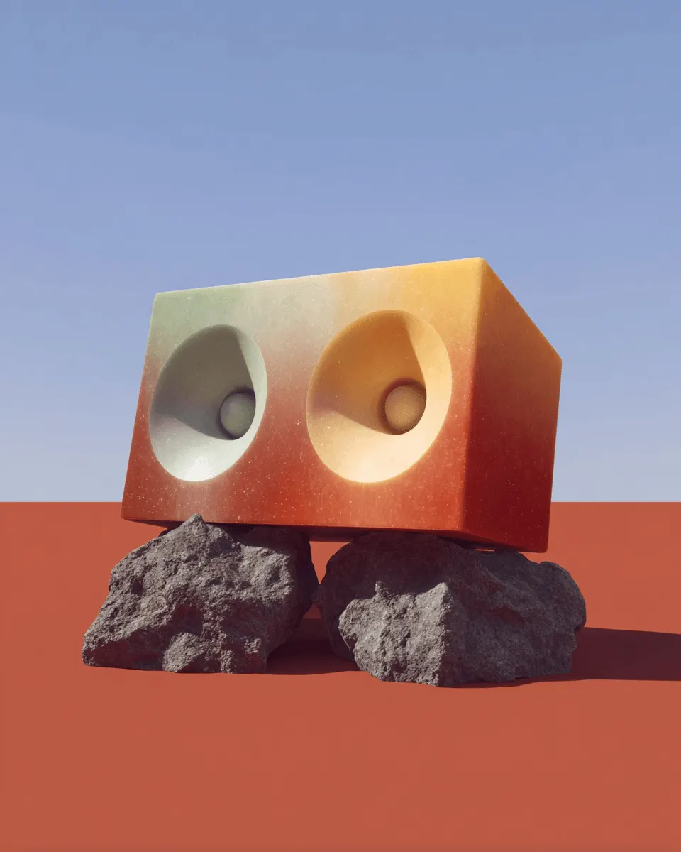 Sonorama Red project in Free Framer Porfolio Template for Creatives 03