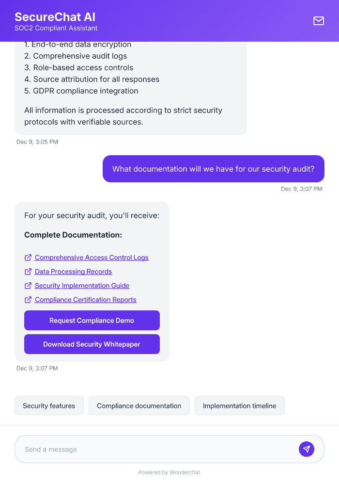 SOC2 Compliant AI Agent Template