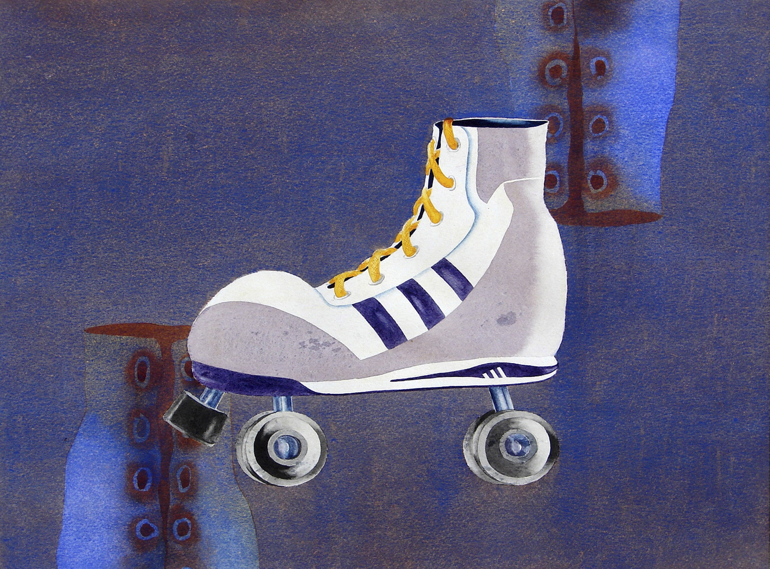 herd of sheep on road painting