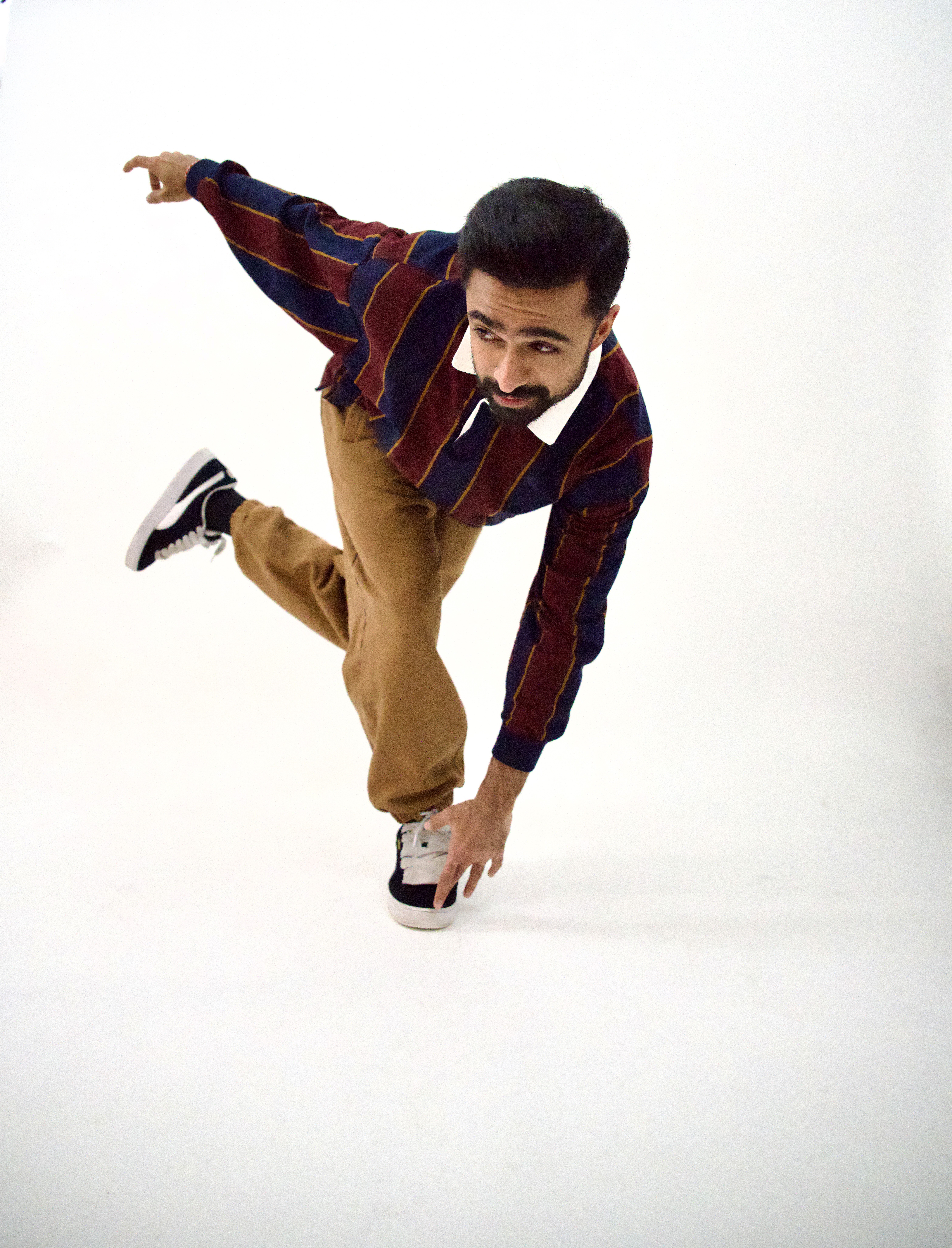 Stylish individual in Crowd