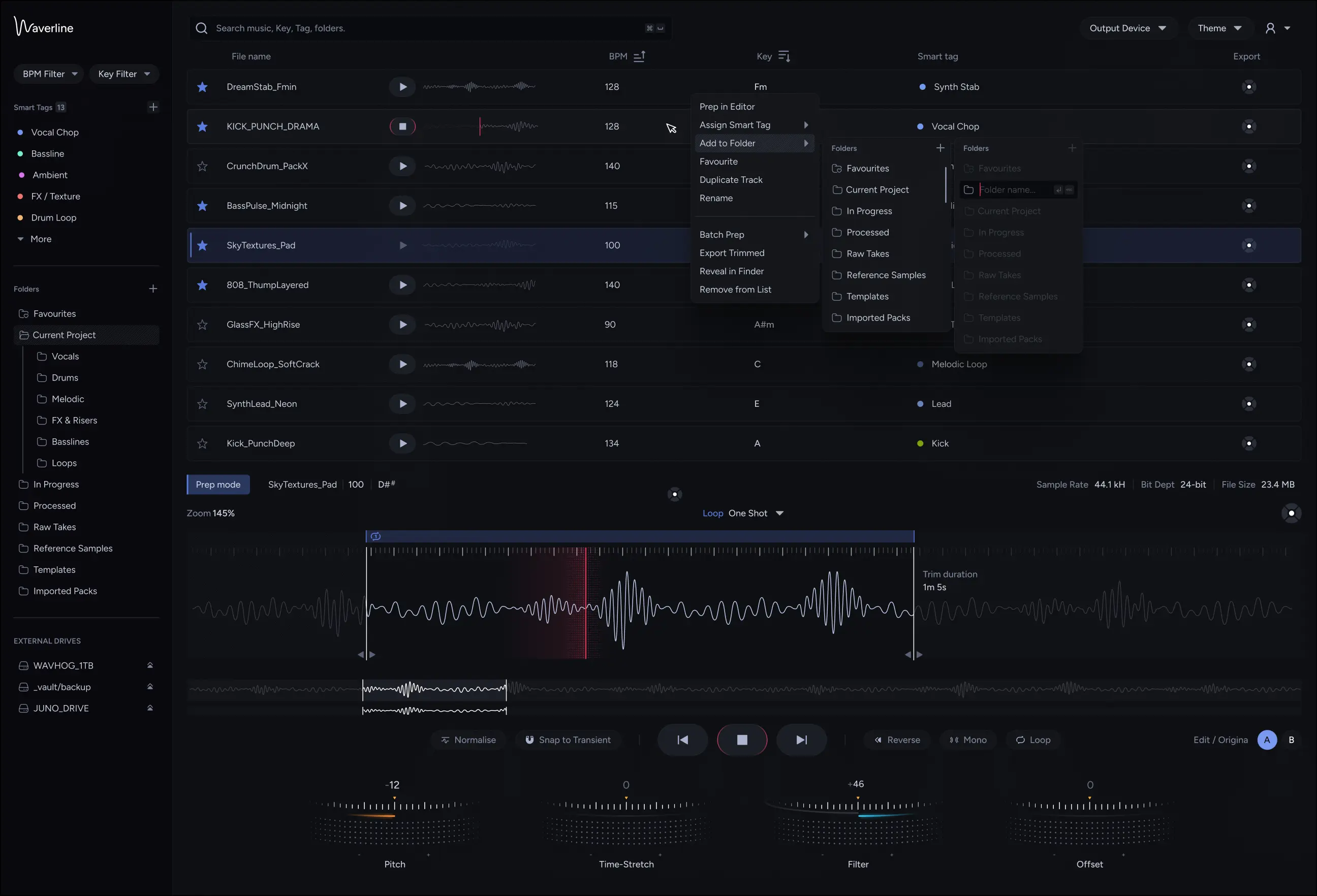 Waveline Audio interface