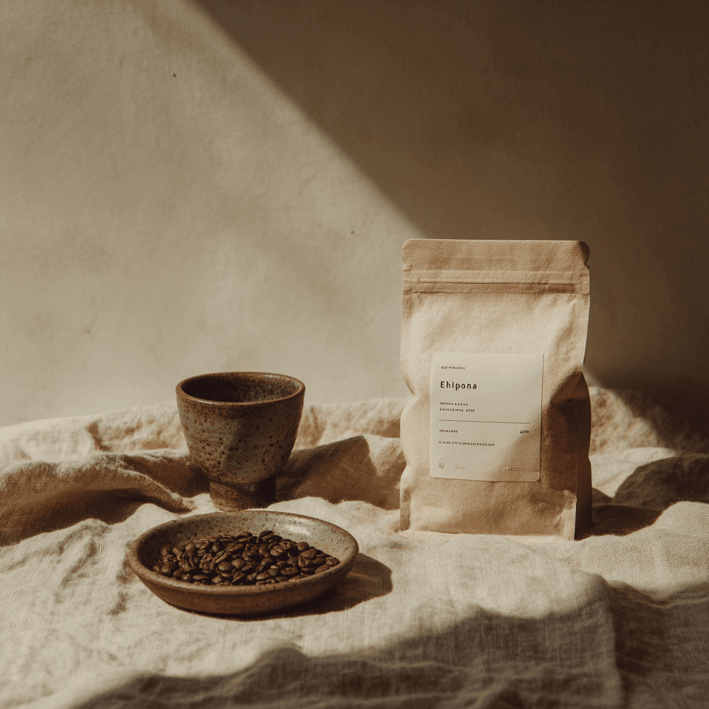 a bag of coffee