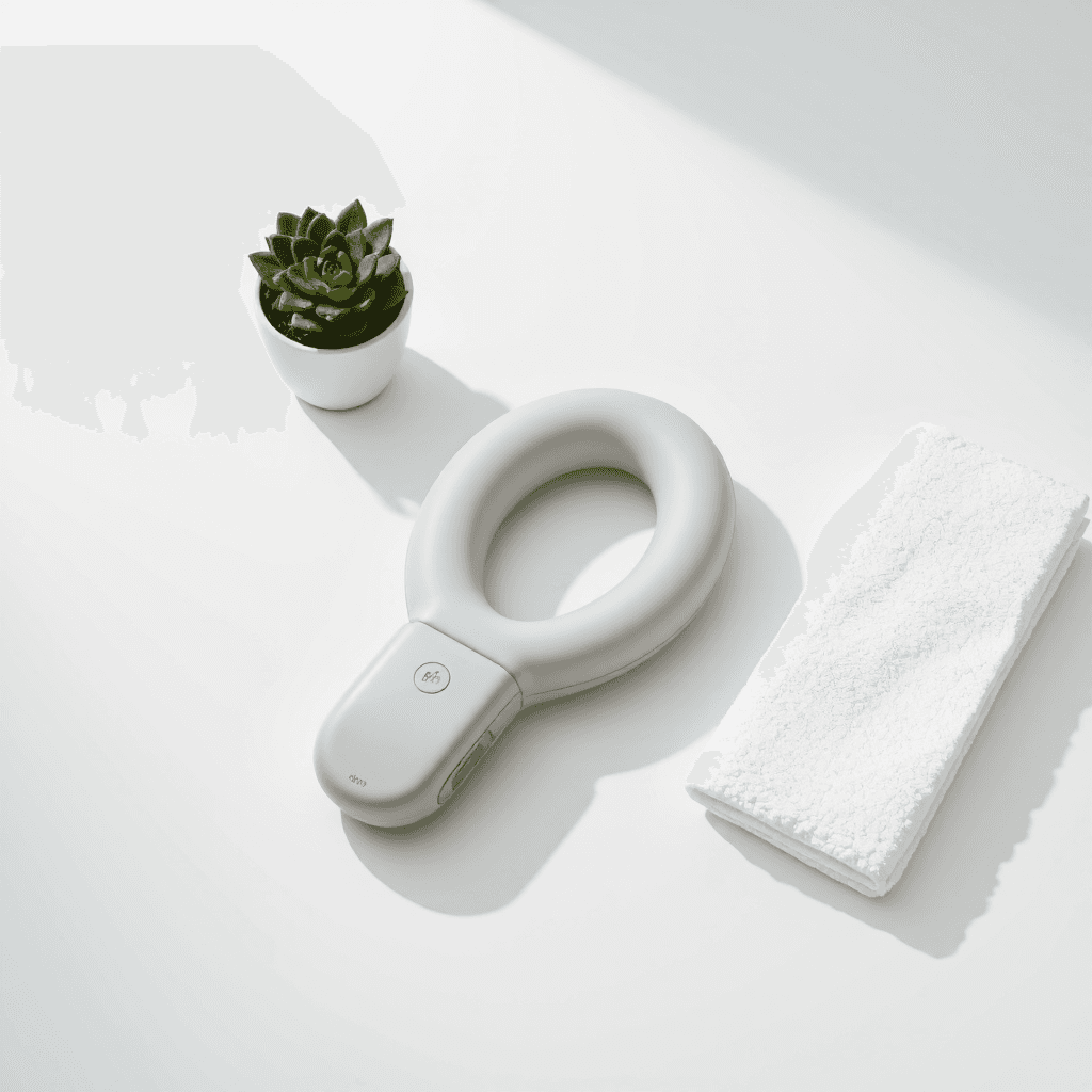 product photography of Inflatable neck traction device