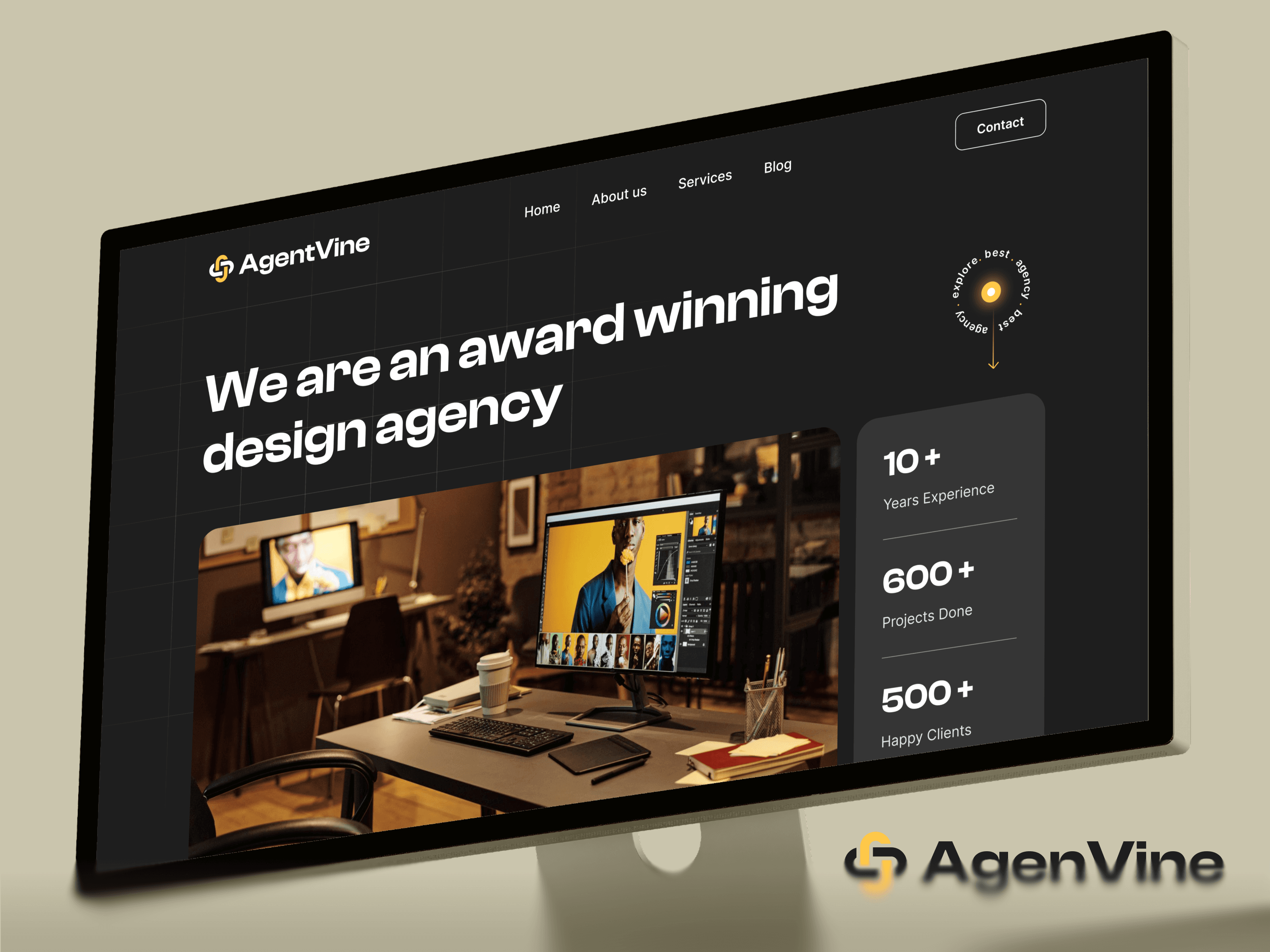 framer creative agency template