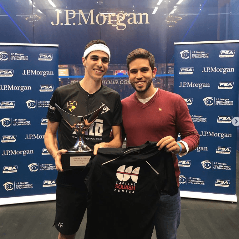 Athlete winning a race