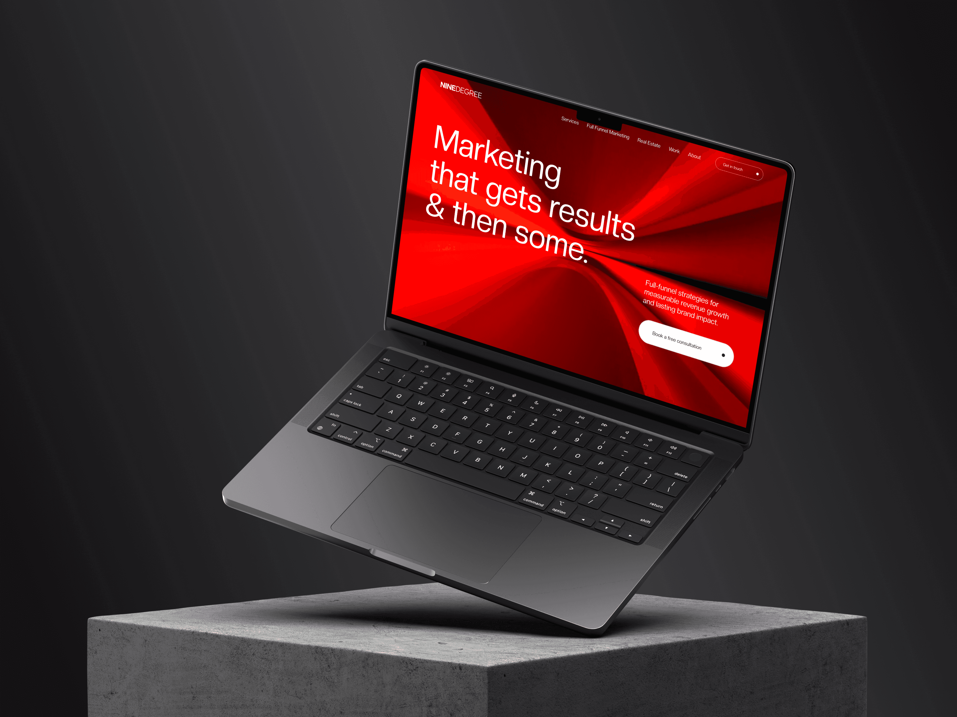 Nine Degree webflow web design thumbnail